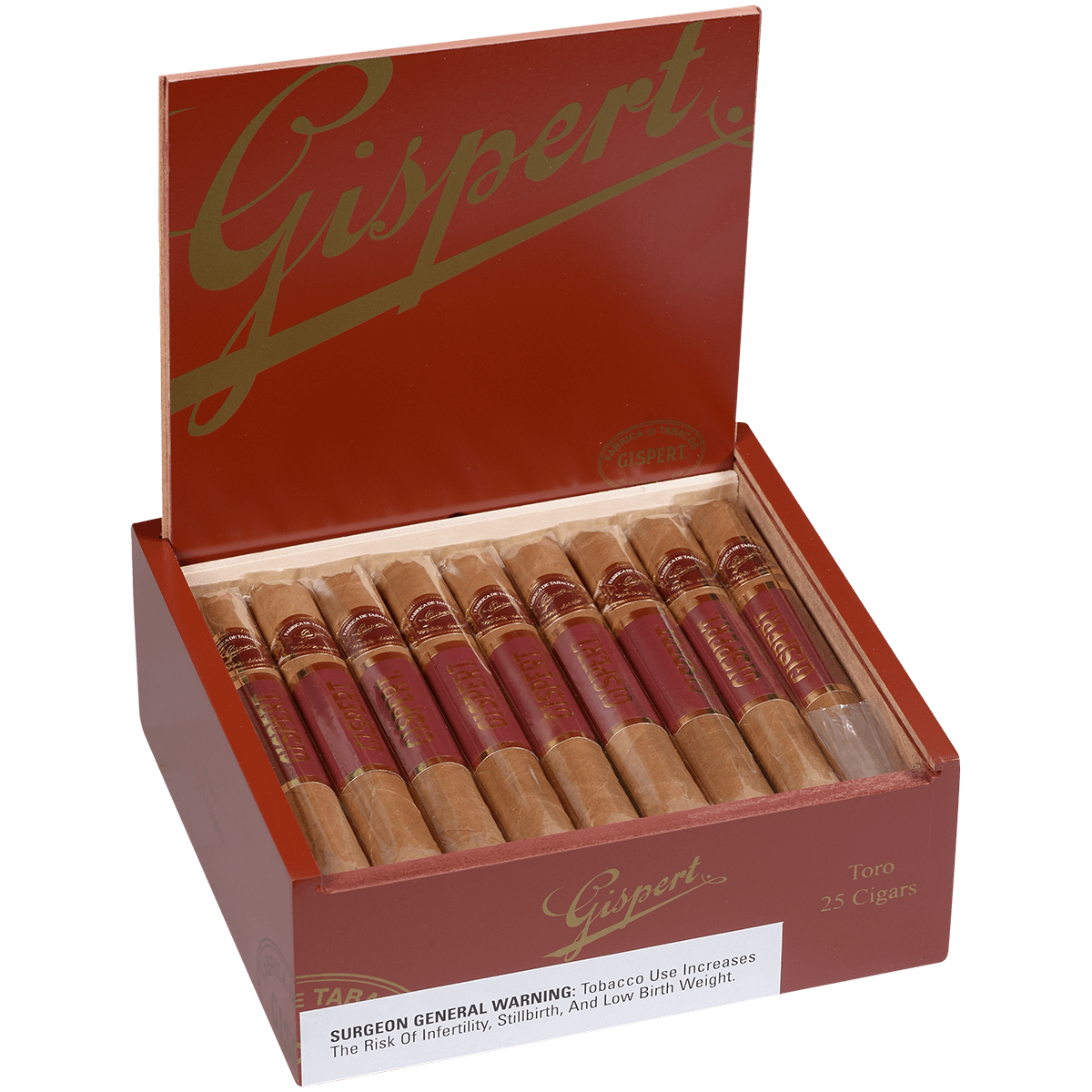 Gispert Toro Natural 25 Ct. Box 6.00X50