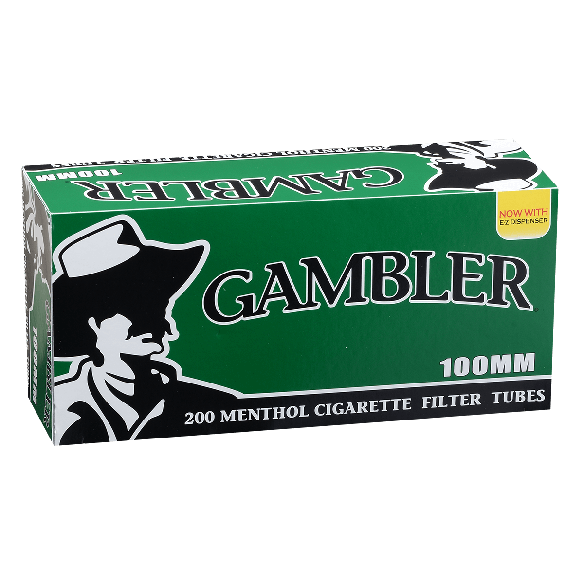 Cigarette Filter Tubes Gambler 100Mm Menthol 5-200 Ct. Boxes