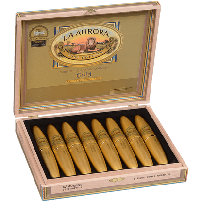 La Aurora Preferidos Gold Tube 8Ct Box 5X54