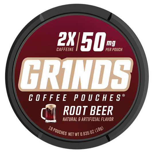 Grinds Coffee Pouches 2X Root Beer 5 Ct. Pack