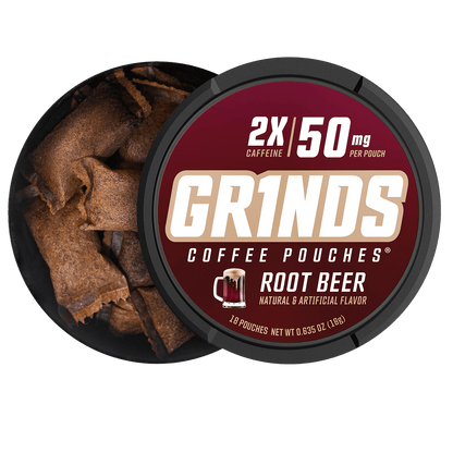 Grinds Coffee Pouches 2X Root Beer 5 Ct. Pack