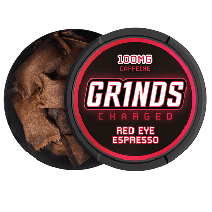 Grinds Coffee Pouches Red Eye Espresso Charged 5 Ct. Pack