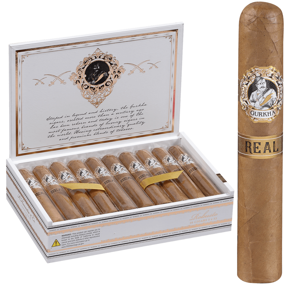 Gurkha Real Robusto 20 Ct. Box 5X52