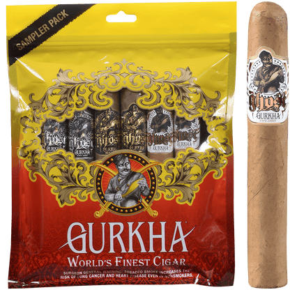 Gurkha Toro Fresh Pack Yellow & Red 6 Ct. Sampler 6.00X50