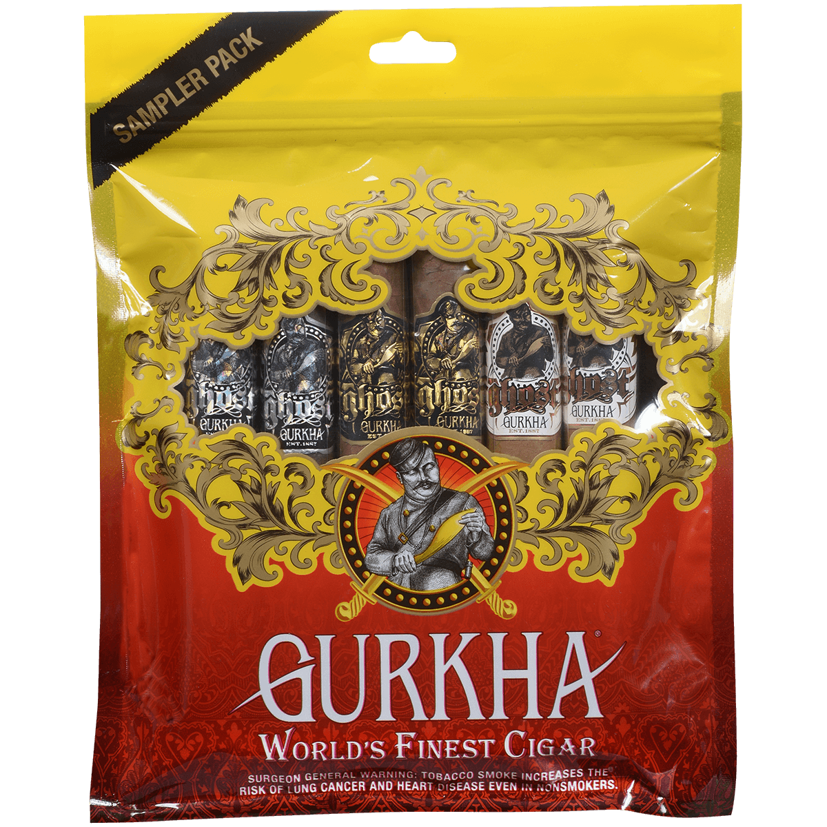 Gurkha Toro Fresh Pack Yellow & Red 6 Ct. Sampler 6.00X50