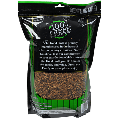 The Good Stuff Pipe Tobacco Menthol Gold 1 Lb. Bag
