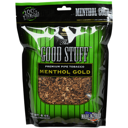 The Good Stuff Pipe Tobacco Menthol Gold 6 Oz. Bag