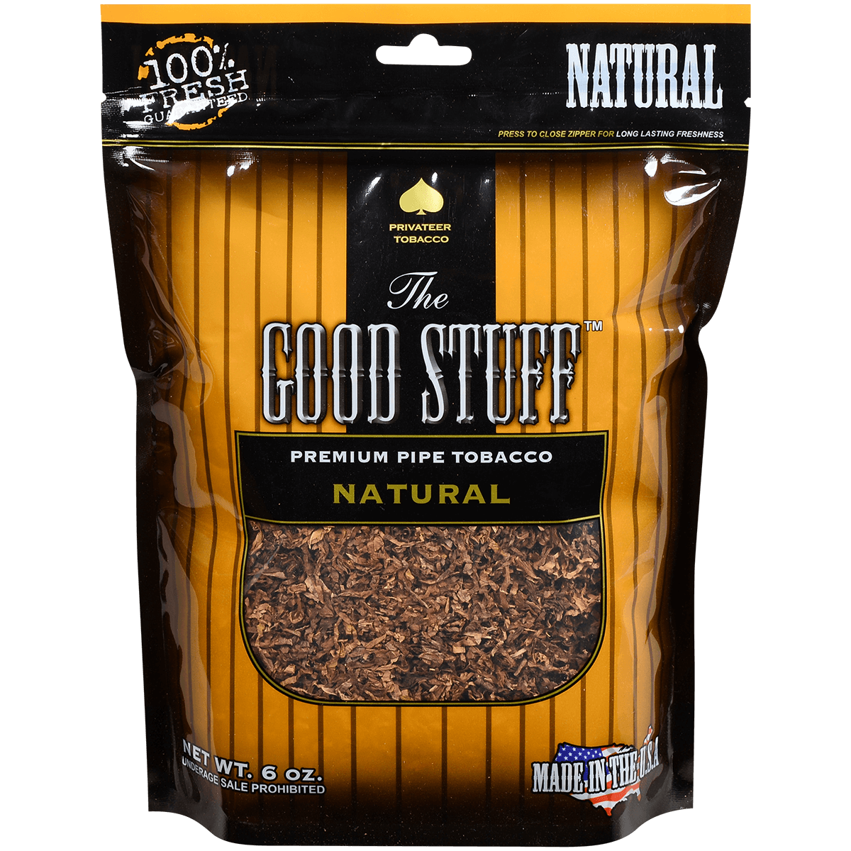 The Good Stuff Pipe Tobacco Natural 6 Oz. Bag