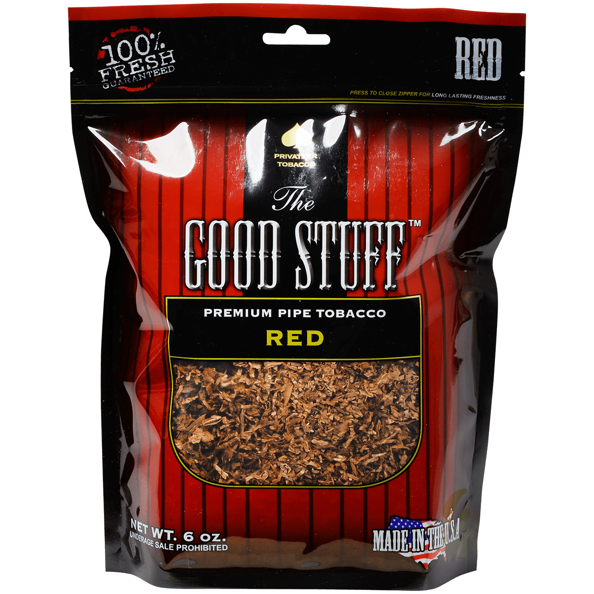 The Good Stuff Pipe Tobacco Red 6 Oz. Bag