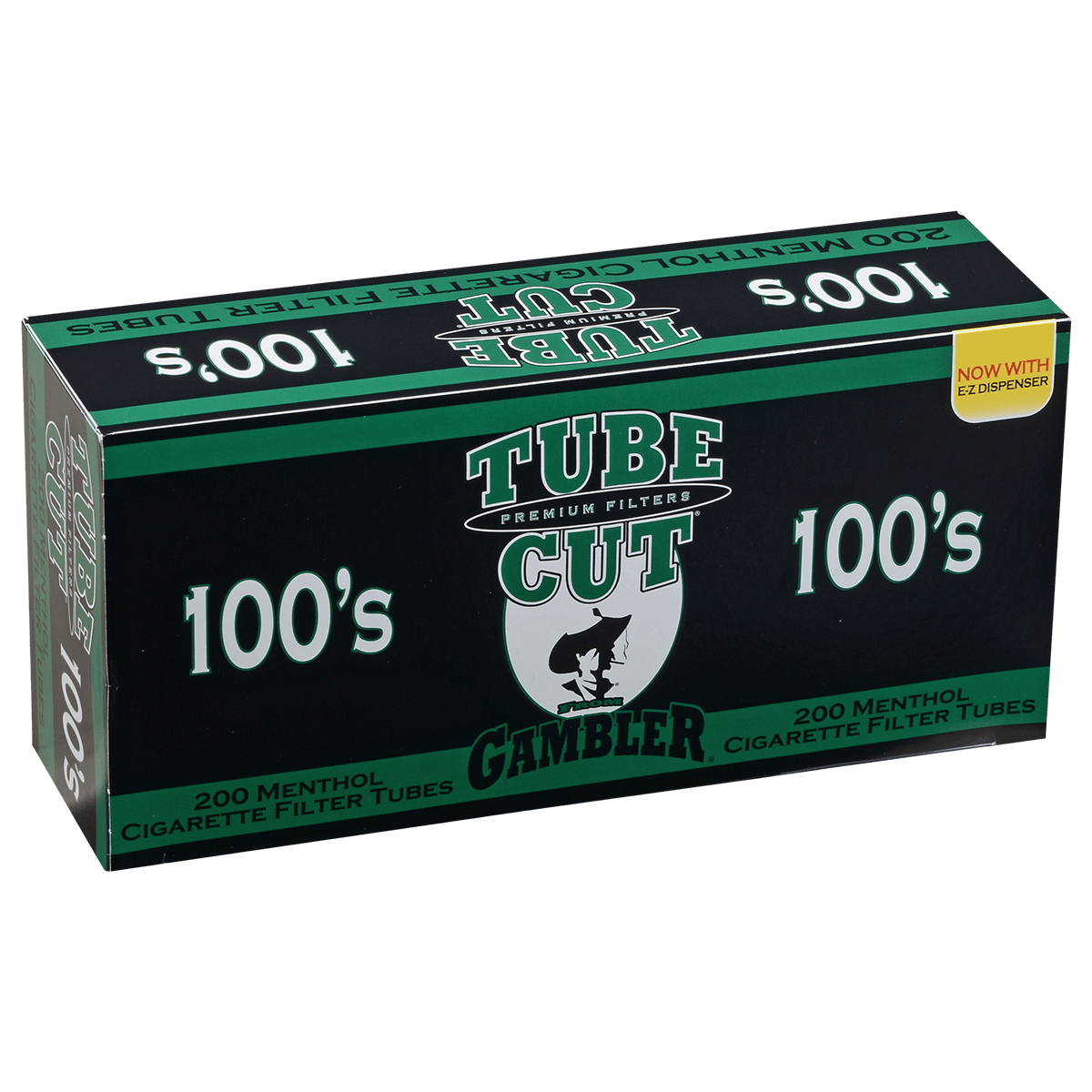 Cigarette Tubes Gambler Tube Cut 100Mm Menthol 5-200 Ct. Boxes