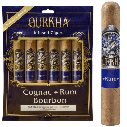 Gurkha Exclusive Collection Spirits Tubes 6 Ct. Fresh Pack 5.50X52