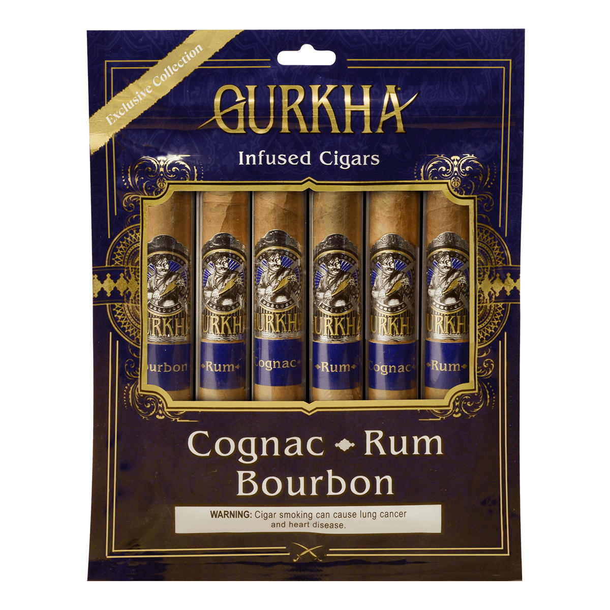 Gurkha Exclusive Collection Spirits Tubes 6 Ct. Fresh Pack 5.50X52
