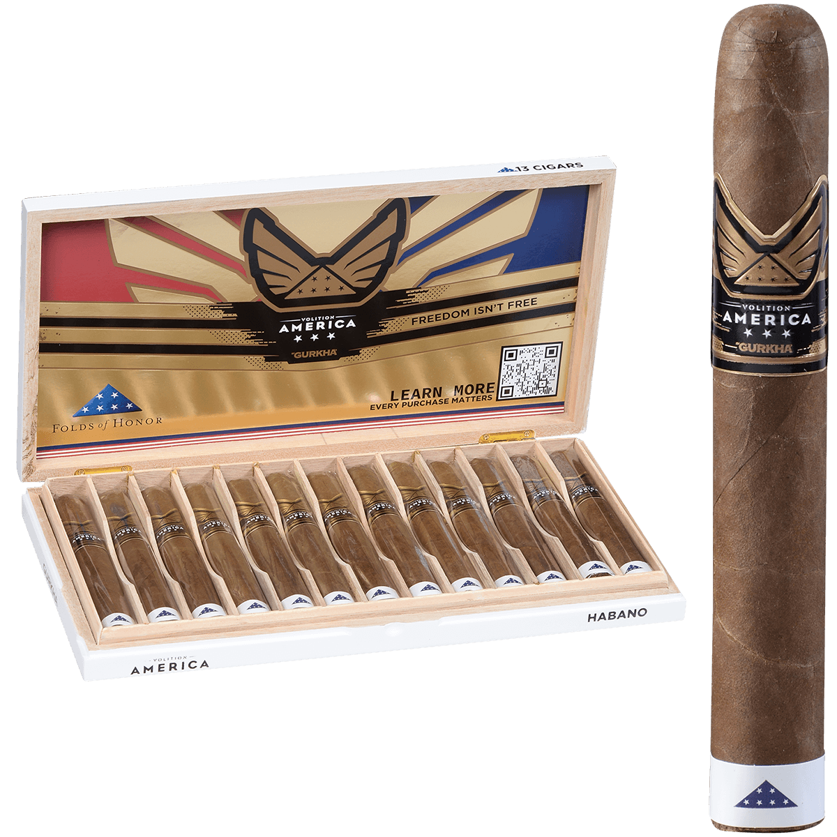 Gurkha Volition America Habano Toro 13 Ct. Box 6.00X54