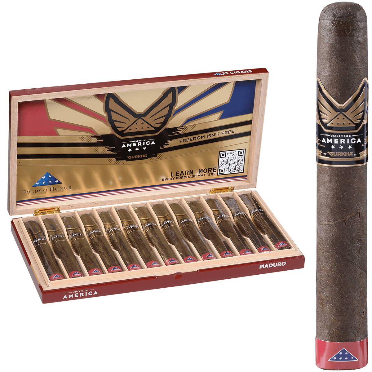 Gurkha Volition America Maduro Toro 13 Ct. Box 6.00X54