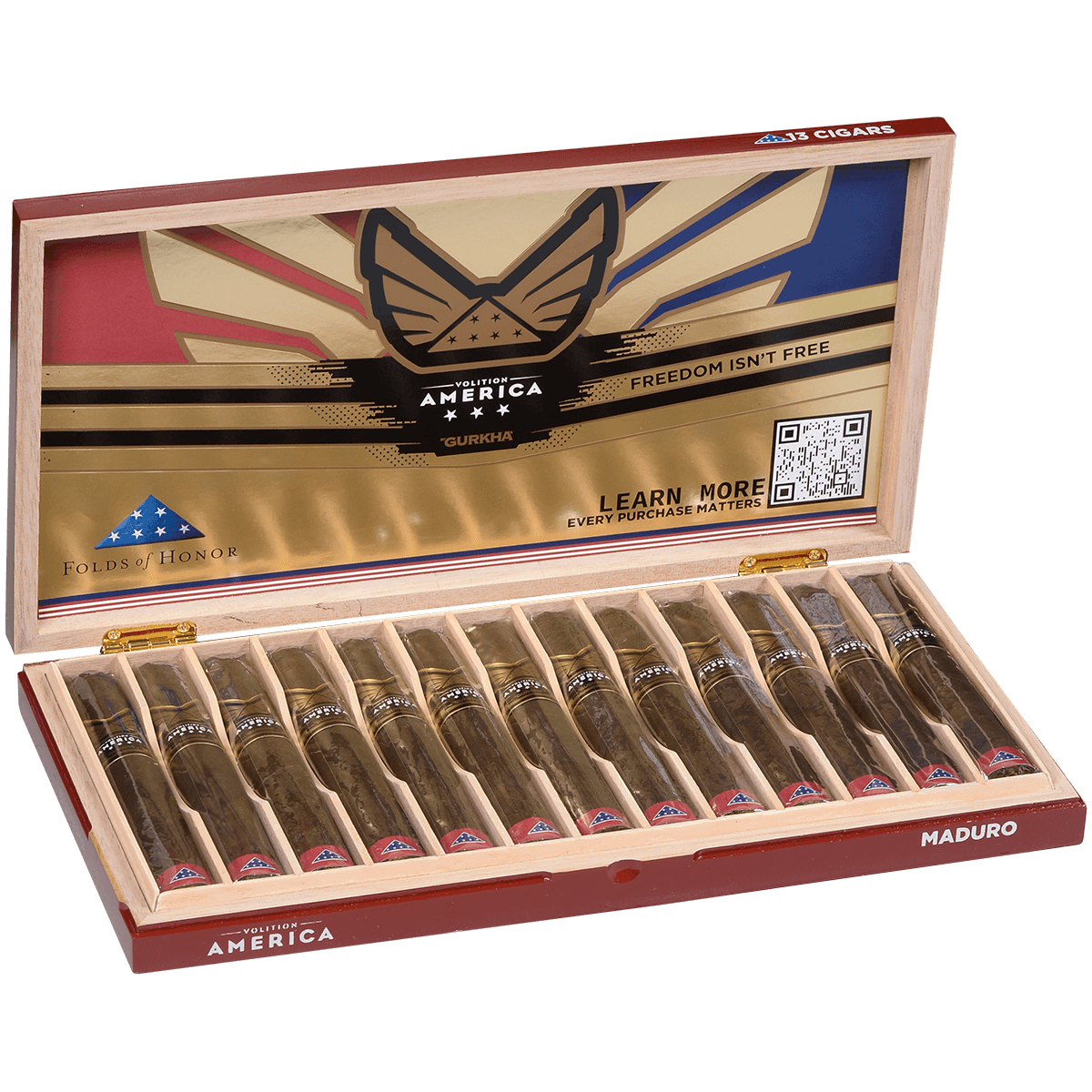 Gurkha Volition America Maduro Toro 13 Ct. Box 6.00X54
