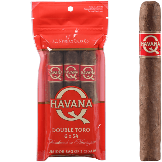 HAVANA Q DOUBLE TORO 8/3 PACKS 6.00X54