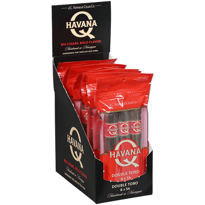 HAVANA Q DOUBLE TORO 8/3 PACKS 6.00X54