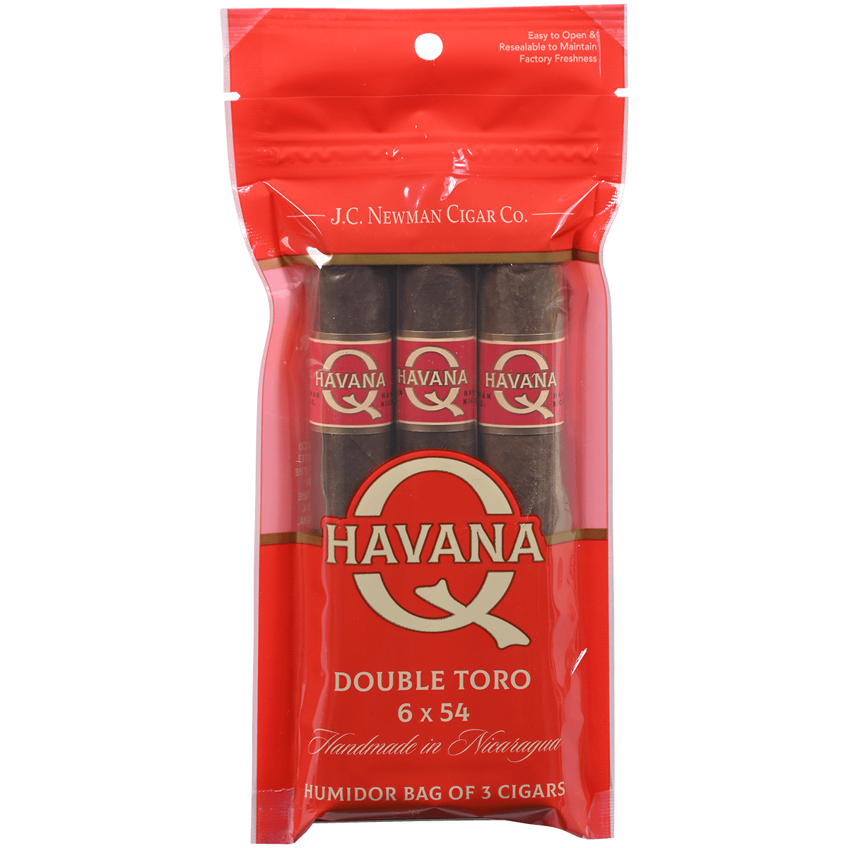 HAVANA Q DOUBLE TORO 8/3 PACKS 6.00X54