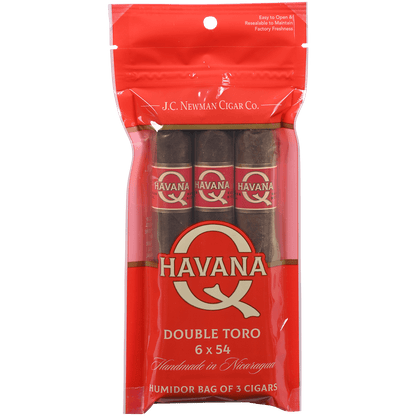 HAVANA Q DOUBLE TORO 8/3 PACKS 6.00X54
