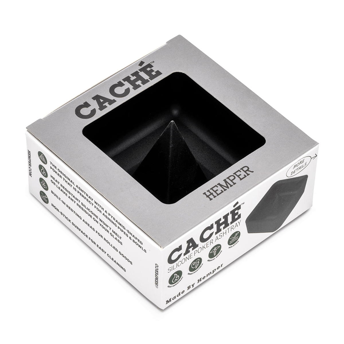 Hemper Cache De-Bowling Ashtray Black