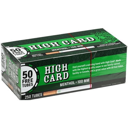 HIGH CARD MENTHOL 100 MM 4/250 CT. TUBES