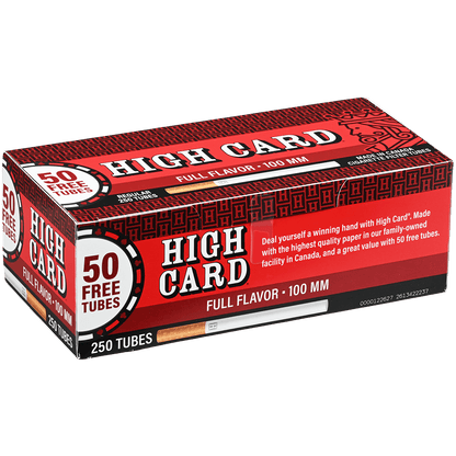 HIGH CARD REGULAR 100 MM 4/250 CT. TUBES