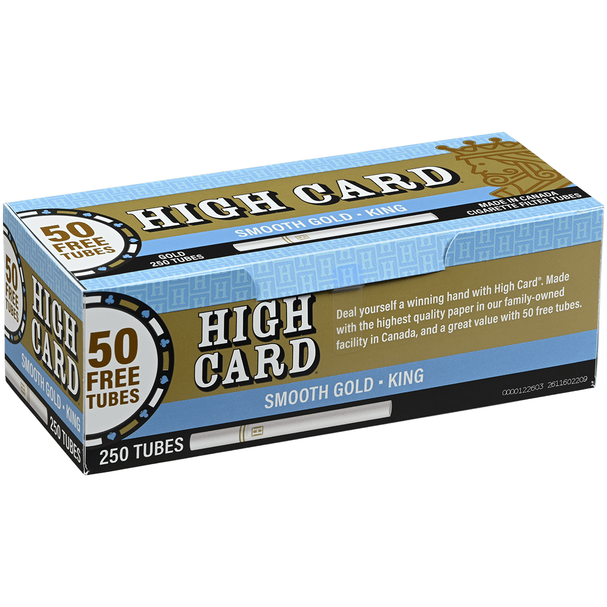 HIGH CARD GOLD KING 4/250 CT. TUBES