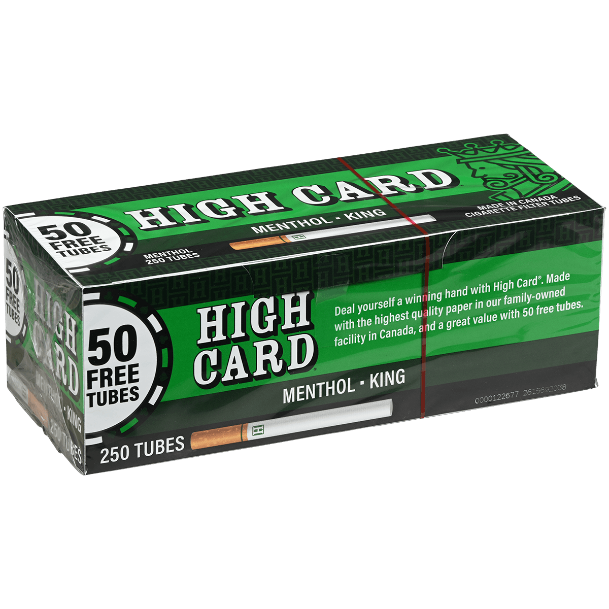 HIGH CARD MENTHOL KING 4/250 CT. TUBES