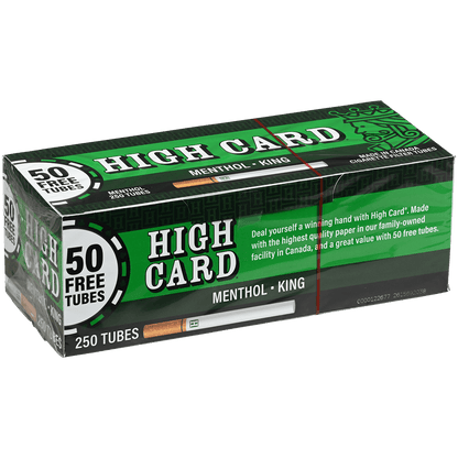 HIGH CARD MENTHOL KING 4/250 CT. TUBES