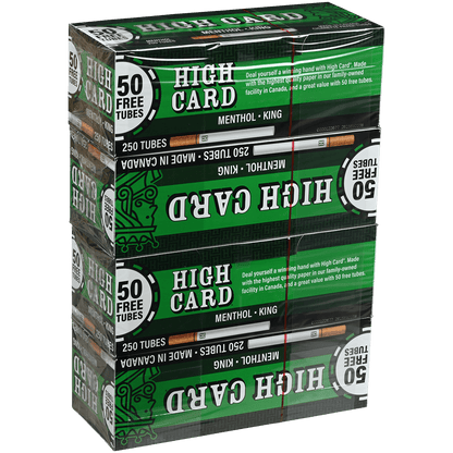 HIGH CARD MENTHOL KING 4/250 CT. TUBES