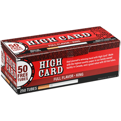 HIGH CARD REGULAR KING 4/250 CT. TUBES