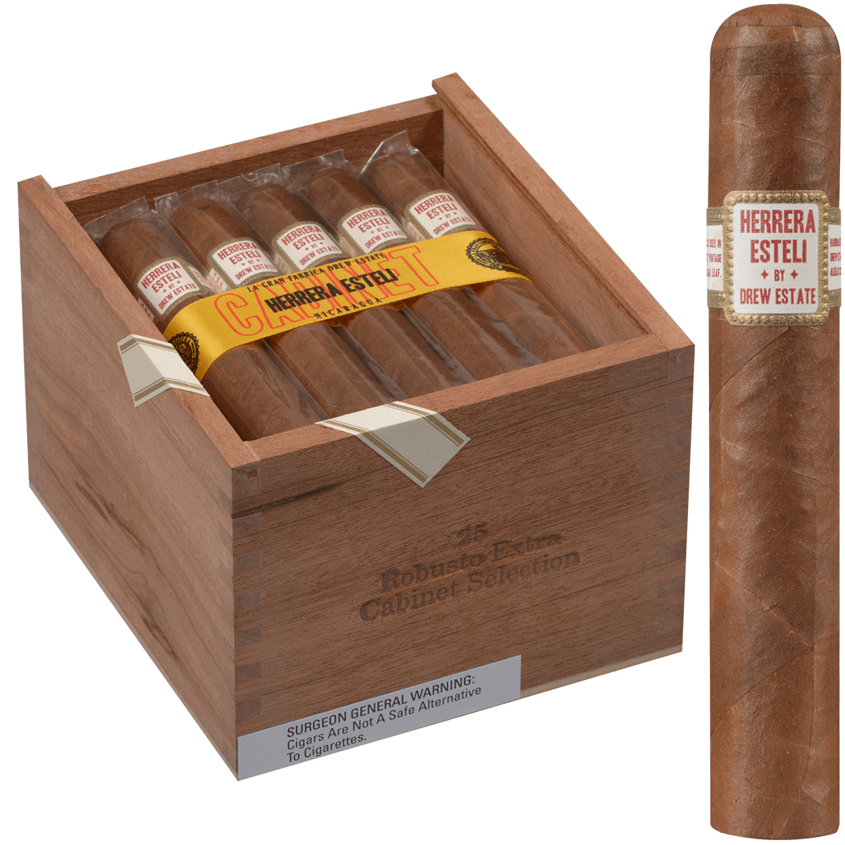 Herrera Esteli Habano Robusto Grande 25 Ct. Box 5.25X52