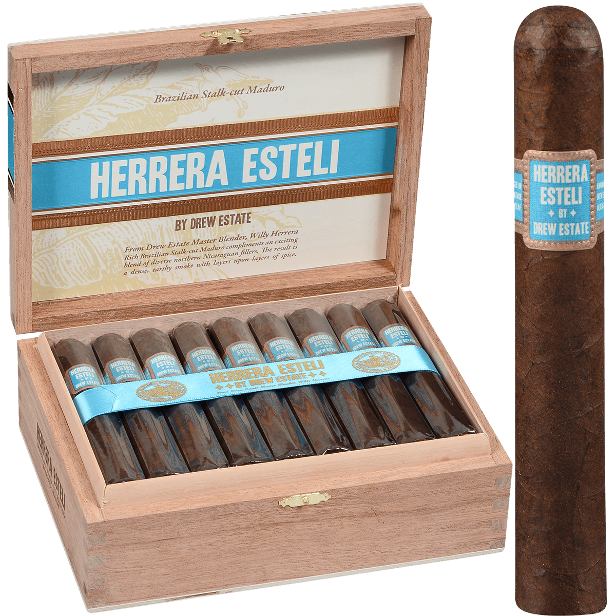 Herrera Esteli Brazilian Maduro Robusto Grande 25 Ct. Box 5.25X52