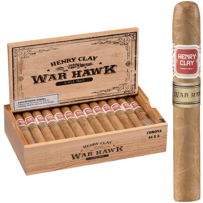Henry Clay War Hawk Corona 25 Ct. Box 5.00X44