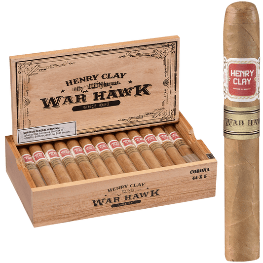 Henry Clay War Hawk Corona 25 Ct. Box 5.00X44
