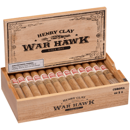 Henry Clay War Hawk Corona 25 Ct. Box 5.00X44