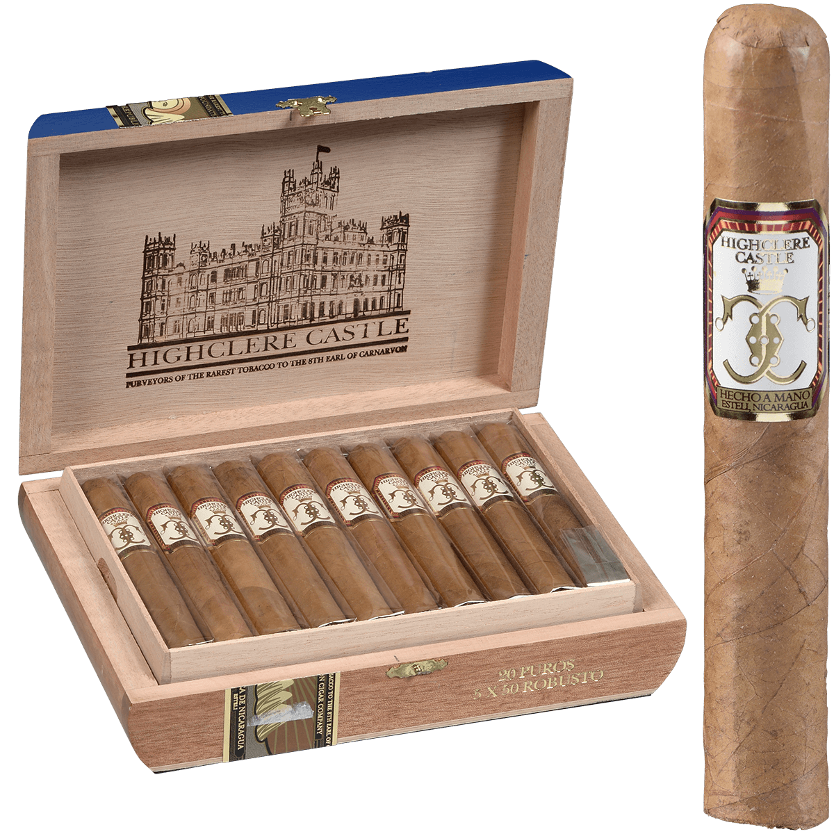 Foundation Highclere Castle Edwardian Robusto 20 Ct. Box 5.00X50