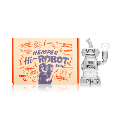 Hemper Hi-Robot Glass Water Pipe 5.9"