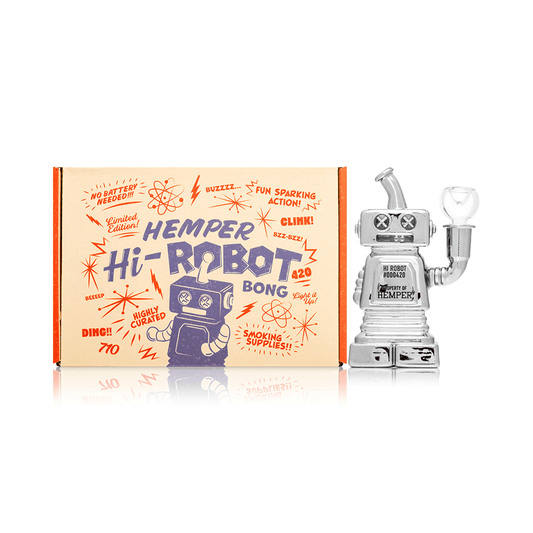 Hemper Hi-Robot Glass Water Pipe 5.9"