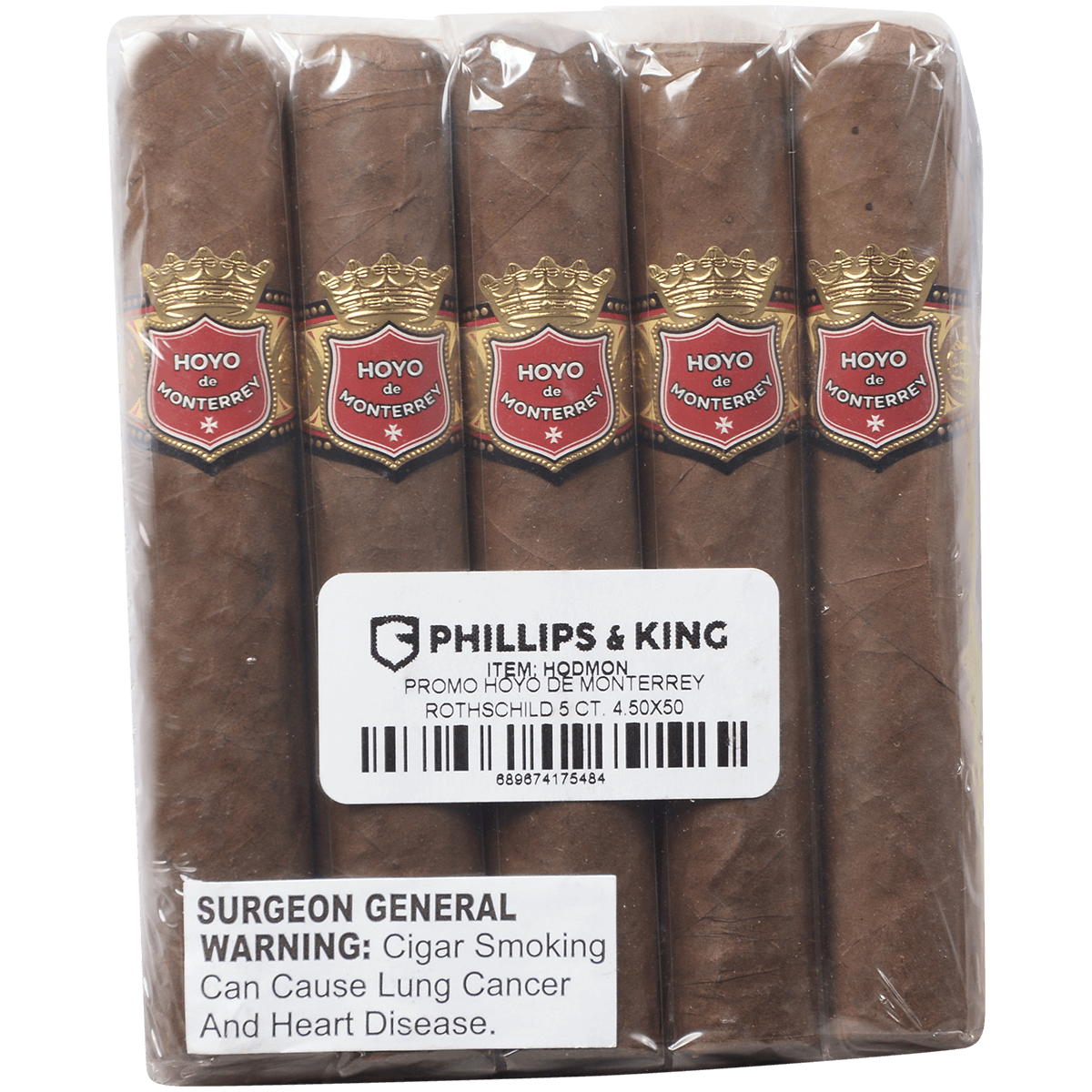 PROMO HOYO DE MONTERREY ROTHSCHILD 5 CT. 4.50X50