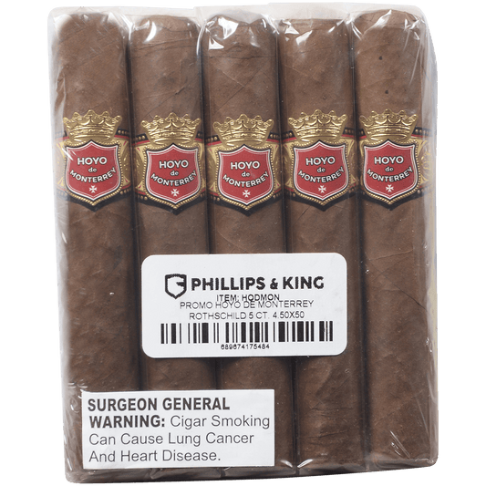 PROMO HOYO DE MONTERREY ROTHSCHILD 5 CT. 4.50X50