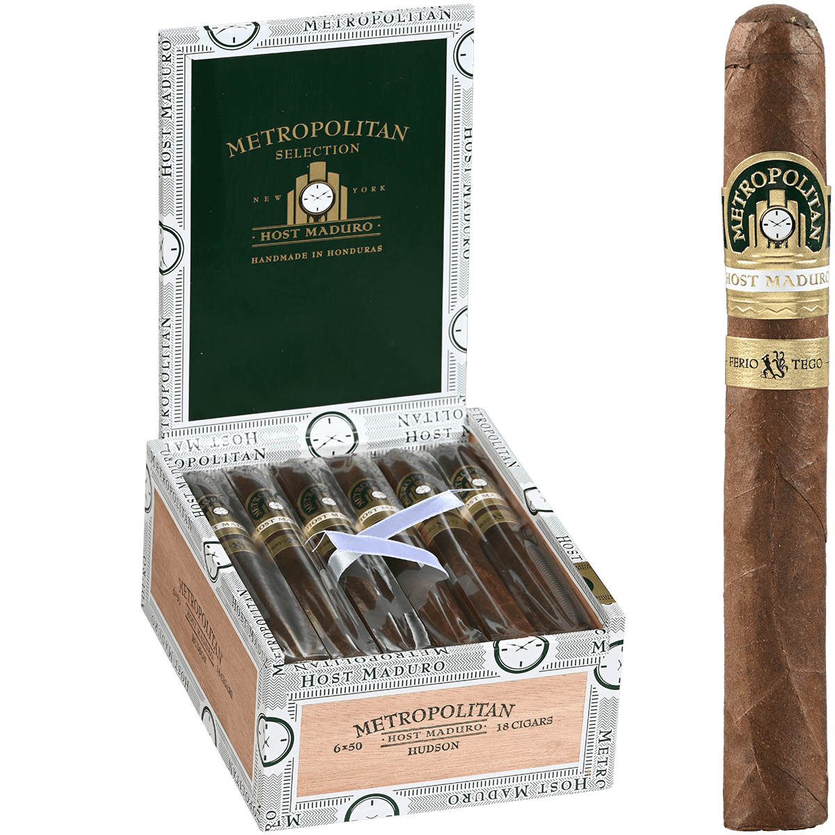 Metropolitan Host Hudson Maduro 18Ct Box 6X50