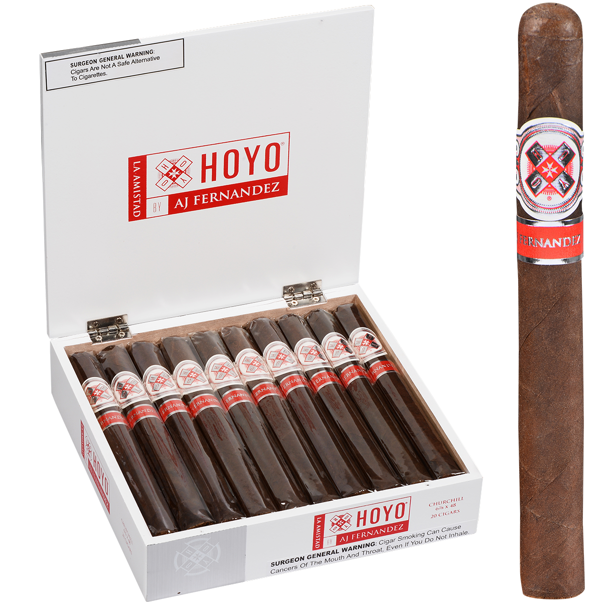Hoyo La Amistad Silver Churchill 20 Ct. Box 6.87X48