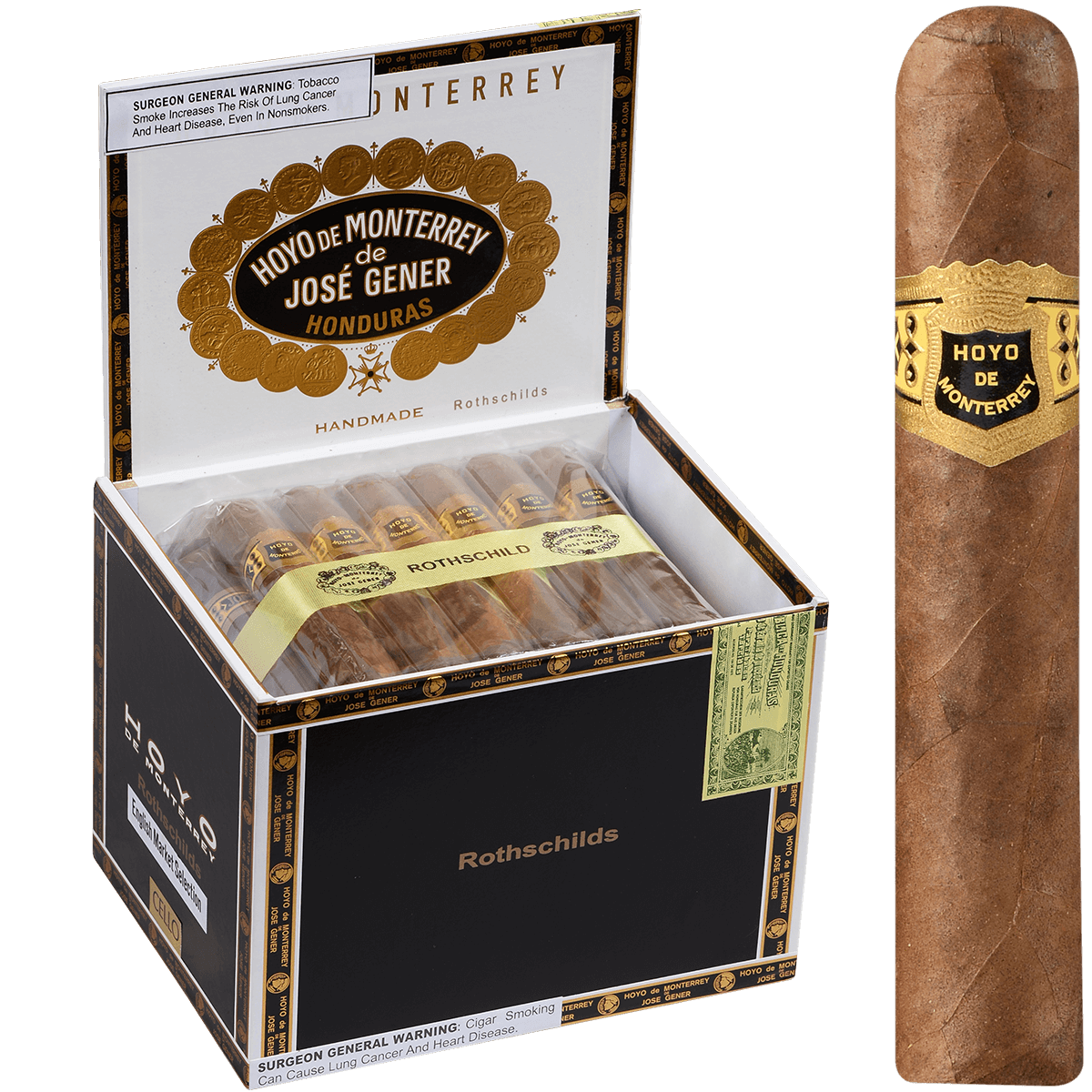 Hoyo De Monterrey Ems Rothschild 50 Ct. Box 4.50X50