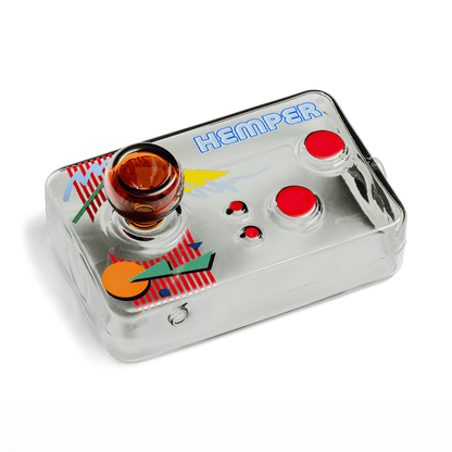 Hemper Arcade Controller Glass Hand Pipe 4.1”