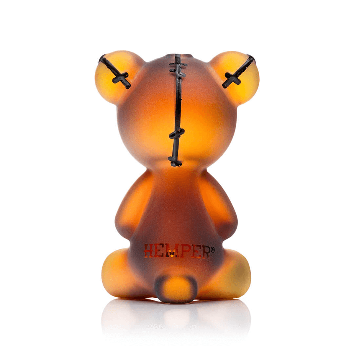 Hemper Scare Bears Teddy Bear Glass Hand Pipe 4.3"