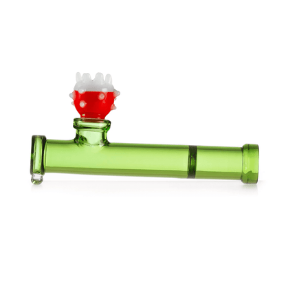 Hemper Gaming Flower Piranha Glass Hand Pipe 5"