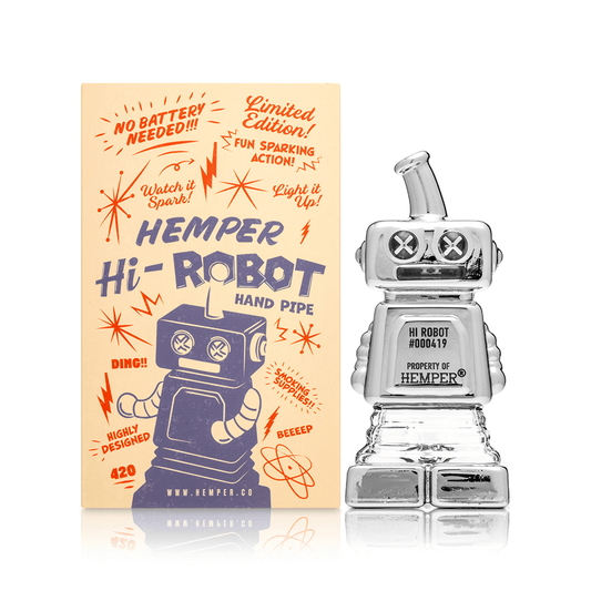 Hemper Hi-Robot Glass Hand Pipe 4.4”