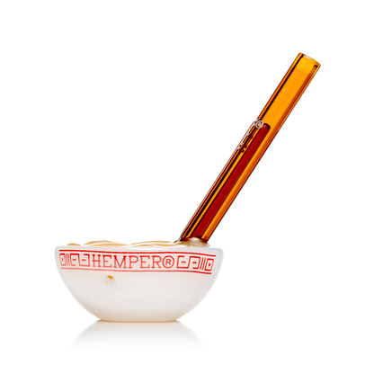 Hemper Ramen Bowl Glass Hand Pipe 3.3”