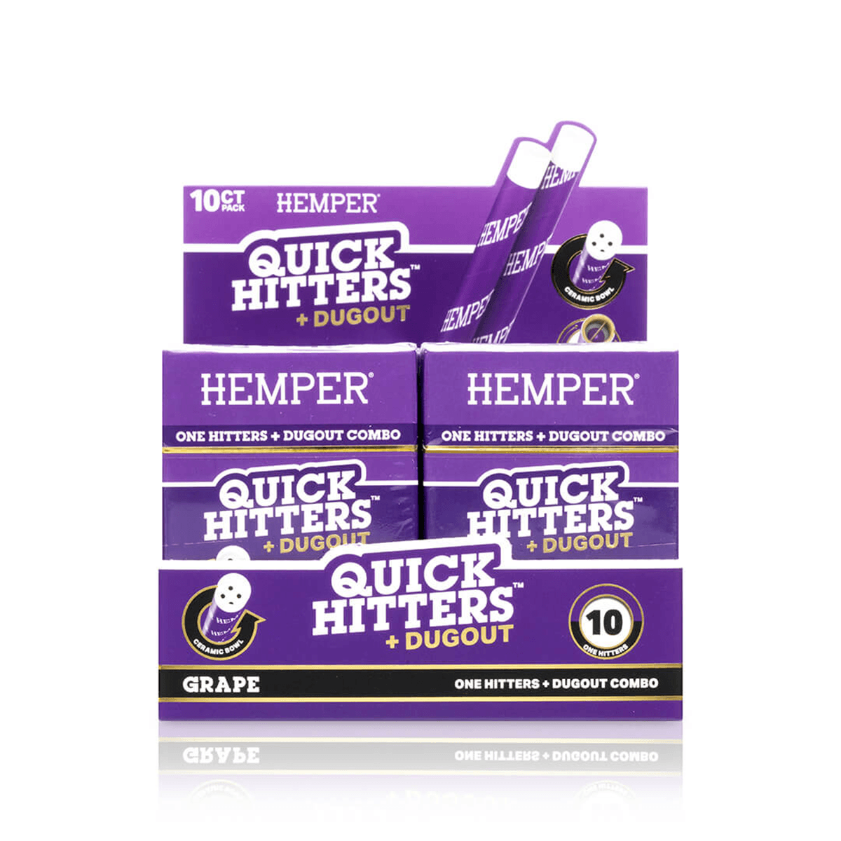 Hemper Quick Hitters Dugout Grape 12/10 Ct. Display